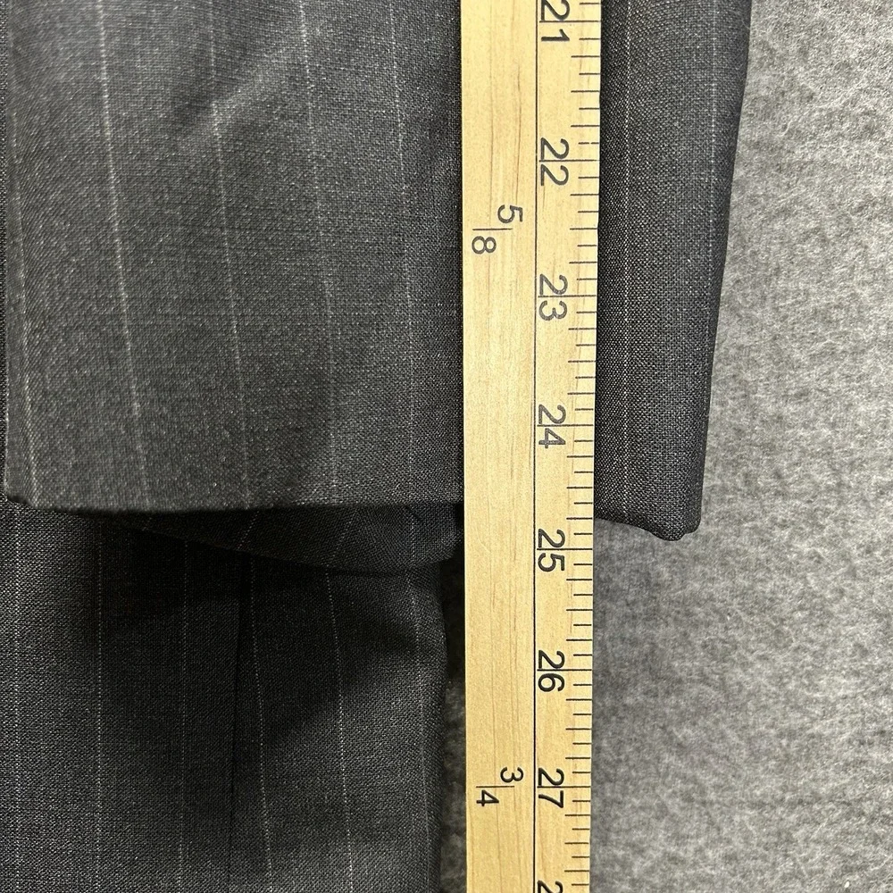 Brooks Brothers Makers‎ Brooksease Wool Pinstripe Gray Blazer Size 46L